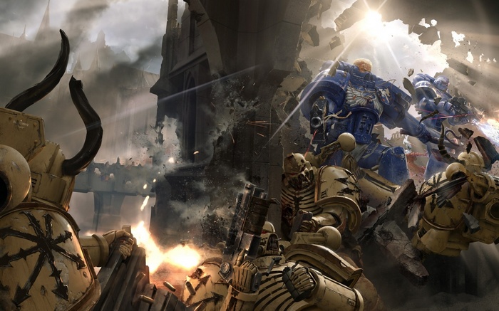 Warhammer 40,000 Ultramarines in Battle