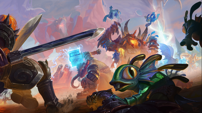 Thrall and Murlocs in Battle