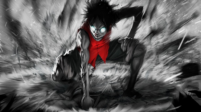 Monkey D. Luffy in a dynamic pose