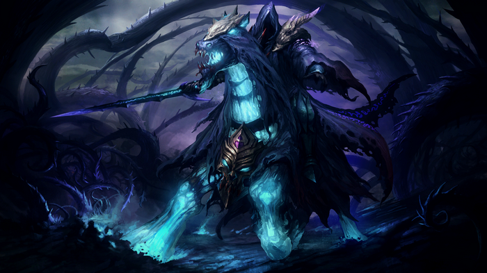 Abaddon from Dota 2 on a loading screen