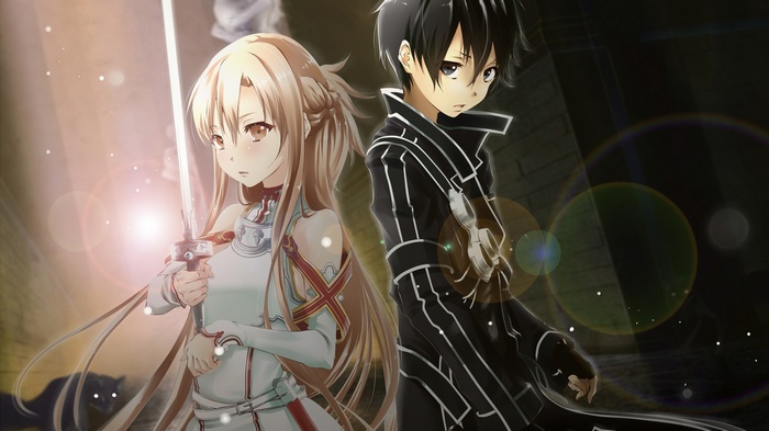 Kirigaya Kazuto and Yuuki Asuna from Sword Art Online