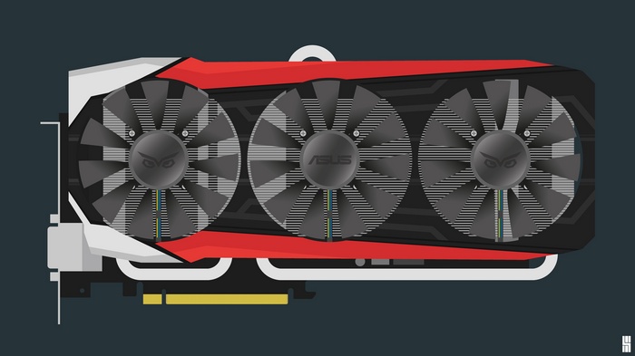 ASUS Graphics Card with Three Fans