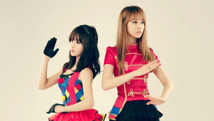 Jiyeon and Boram from T-ara