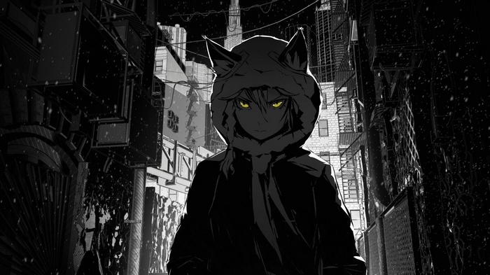 ArseniXC with Nekomimi in a dark alley