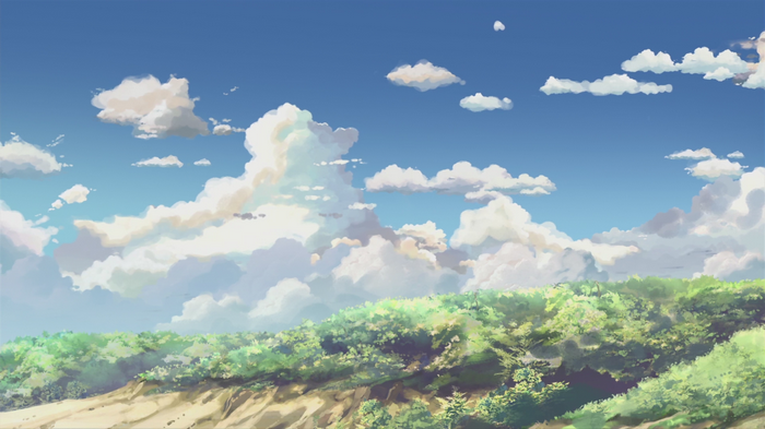 5 Centimeters Per Second Anime Sky and Landscape