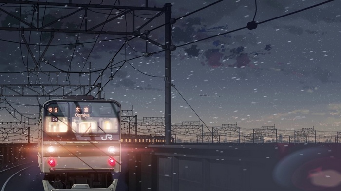 5 Centimeters Per Second Train Station