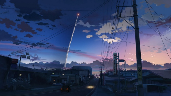 5 Centimeters Per Second Rocket Launch