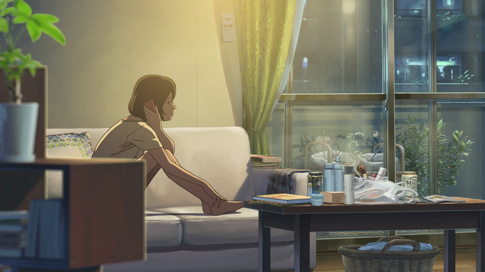 The Garden of Words: Woman on Couch