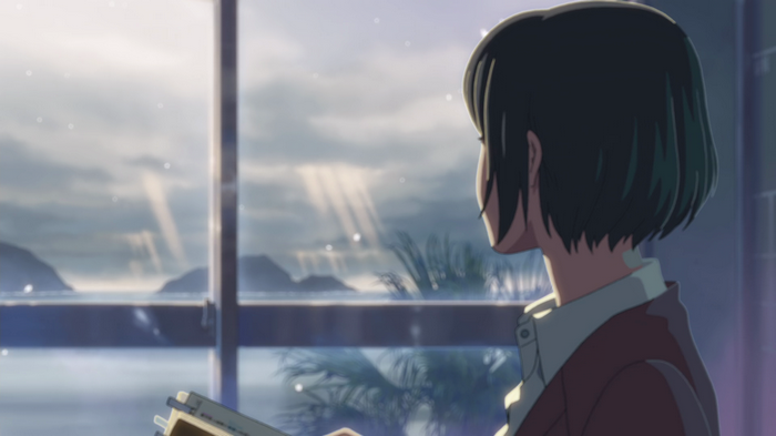The Garden of Words: Girl by the Window