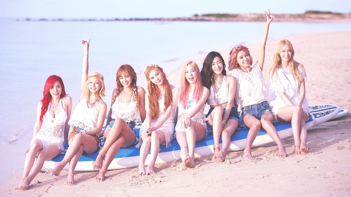 K-pop kim taeyon singer Sunny shorts Korean Asian SNSD model Tiffany Hwang jean shorts hyoyeon Sooyoung Seohyun women outdoors women redhead Girls Generation musician Yoona Kwon Yuri beach group of women