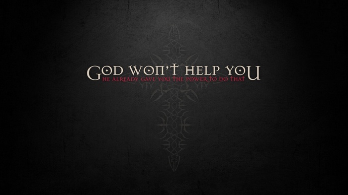 God Won't Help You Motivational Quote