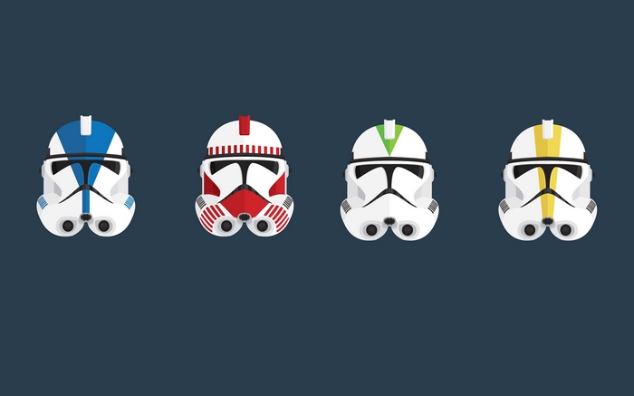 Star Wars, clone commander, helmet, minimalism, clone trooper