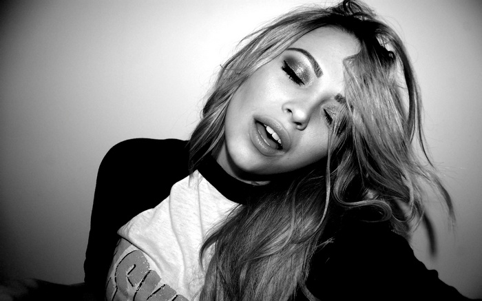 Monochrome portrait of Abigail Halliday