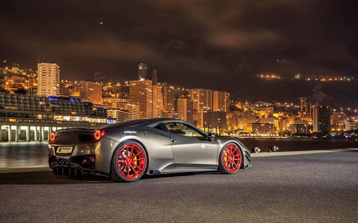 Prior Design Ferrari 458 Italia at Night