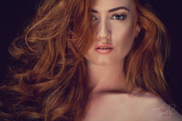 Portrait of Jenny O'Sullivan with Red Hair