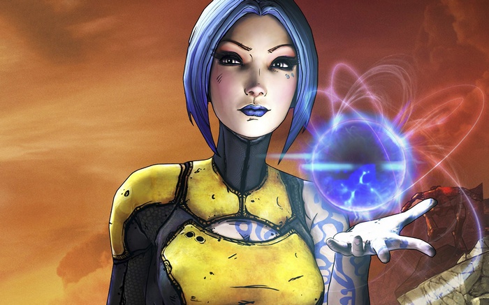 Maya from Borderlands 2 with a magical orb