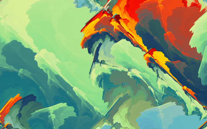 Abstract digital art with vibrant colors