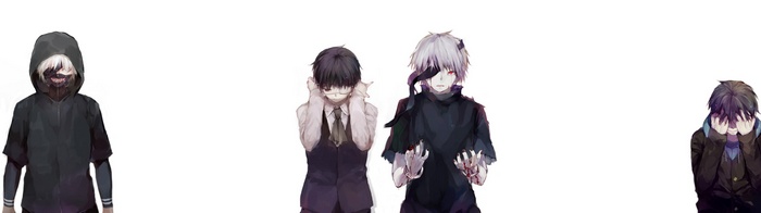 Tokyo Ghoul Characters in Different Outfits