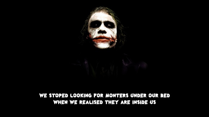 Joker quote about monsters inside us