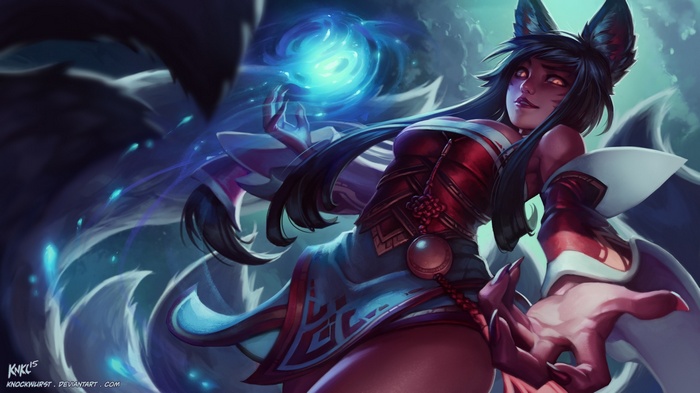 Ahri from League of Legends with Fox Ears