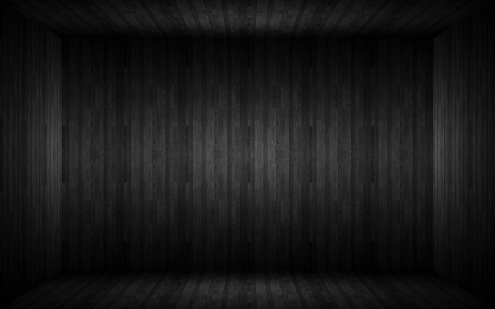 Dark wooden room with vertical planks