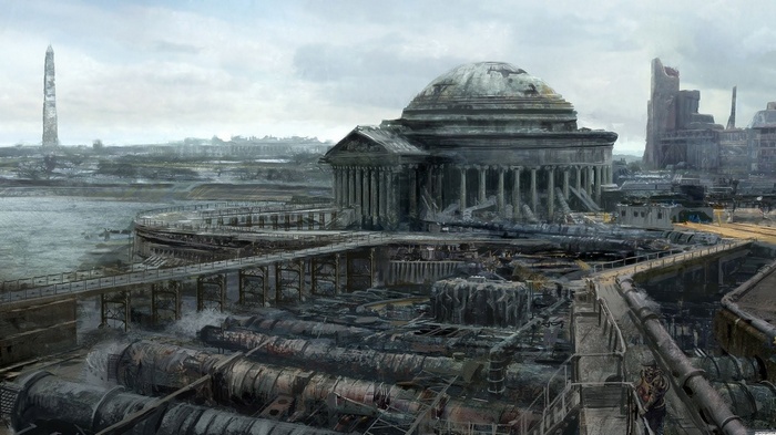 Fallout 3 concept art of Washington D.C.