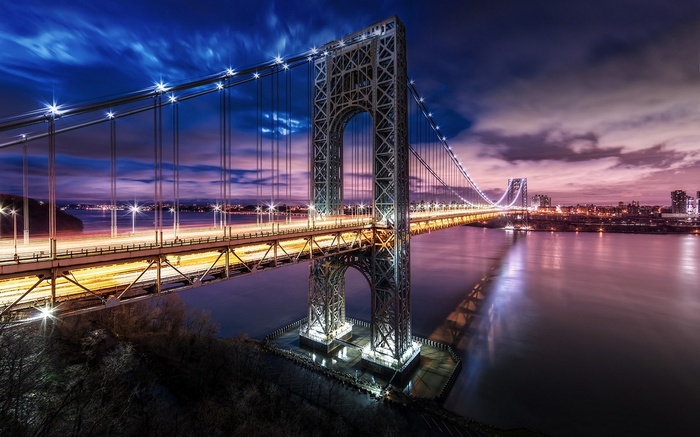 George Washington Bridge at Night
