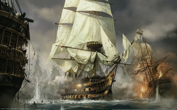 Napoleon: Total War naval battle concept art