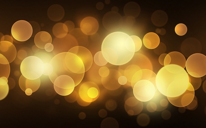 Yellow bokeh digital art
