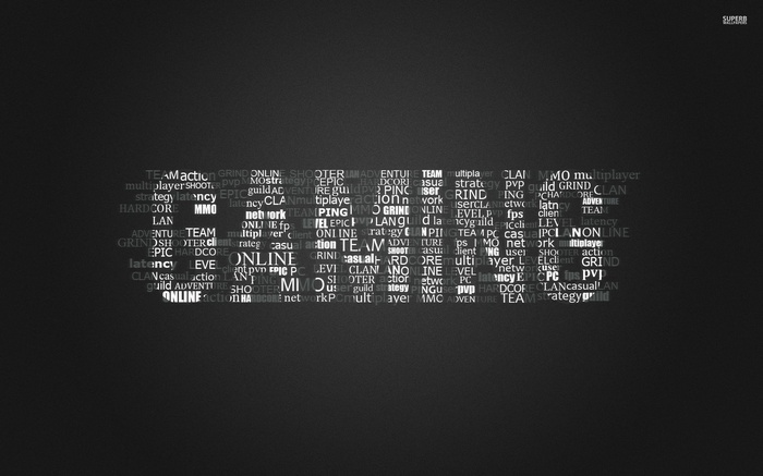 PC Gaming Words Collage