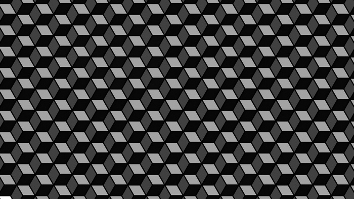 Isometric cube pattern optical illusion