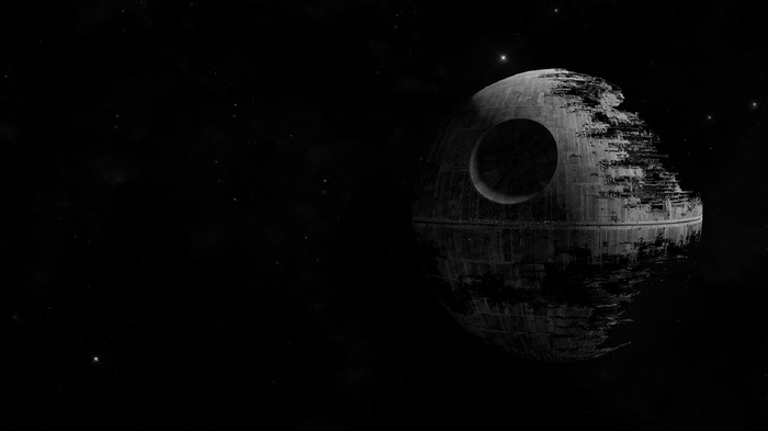 Star Wars Death Star in Space