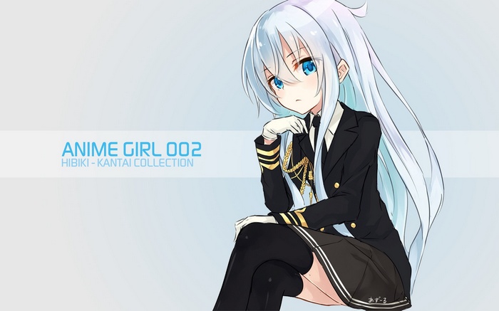 Anime Girl 002 Hibiki - Kantai Collection