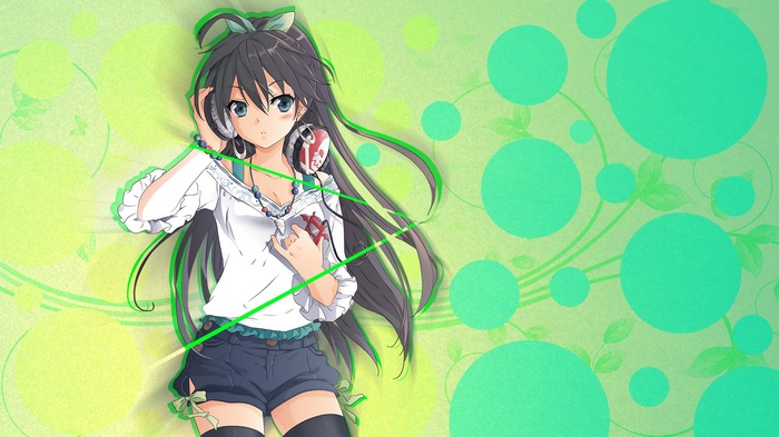 Ganaha Hibiki from THE iDOLM@STER wearing headphones