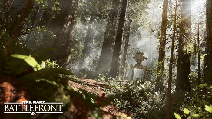 Star Wars Battlefront AT-ST in a Forest