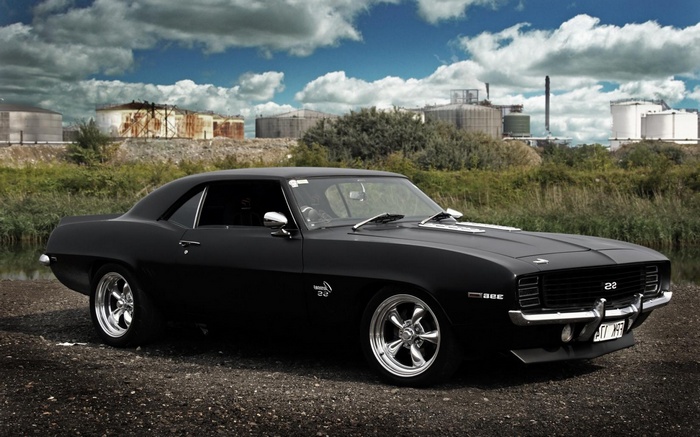 Black 1969 Chevrolet Camaro SS car