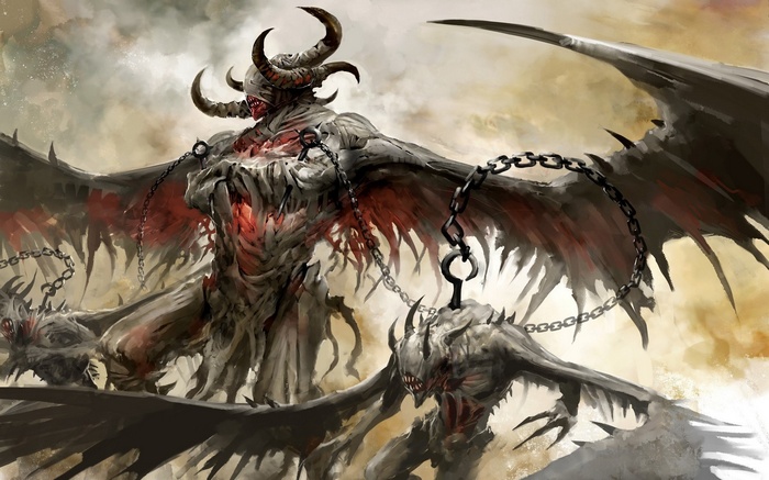 Guild Wars 2 Demons with Chains