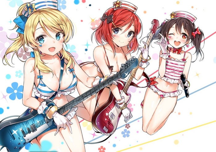 Ayase Eri, Nishikino Maki, Yazawa Nico from Love Live!