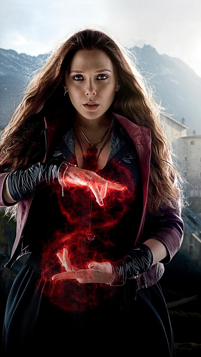 Scarlet Witch using her powers in Avengers: Age of Ultron