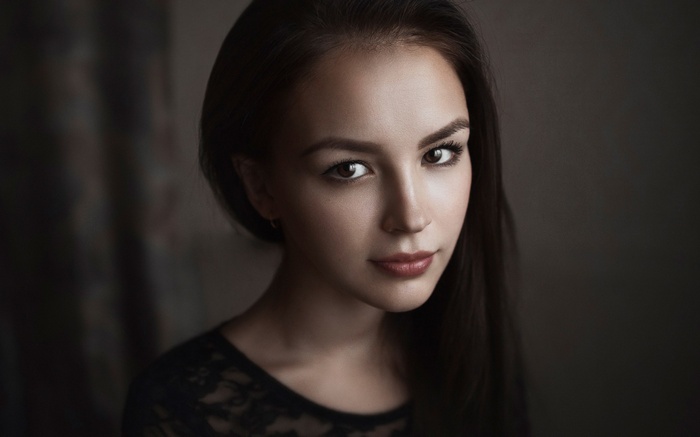 Portrait of a woman with dark hair
