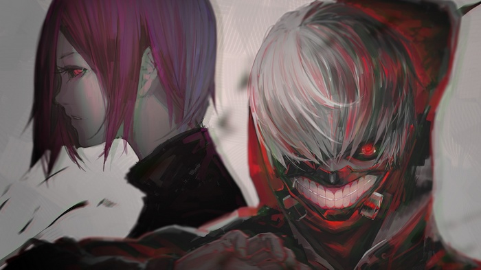 Tokyo Ghoul: Ken Kaneki and Touka Kirishima