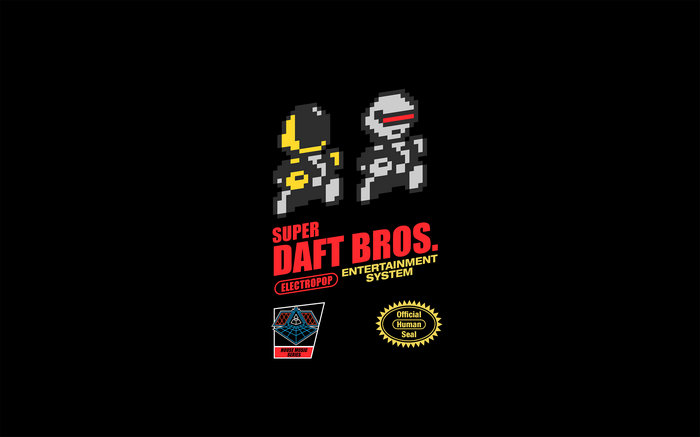 Super Daft Bros. Entertainment System Pixel Art