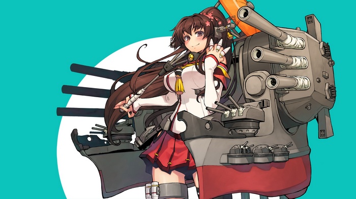 Yamato from Kantai Collection with Ship Cannons
