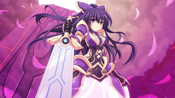 Yatogami Tohka from Date A Live holding a sword