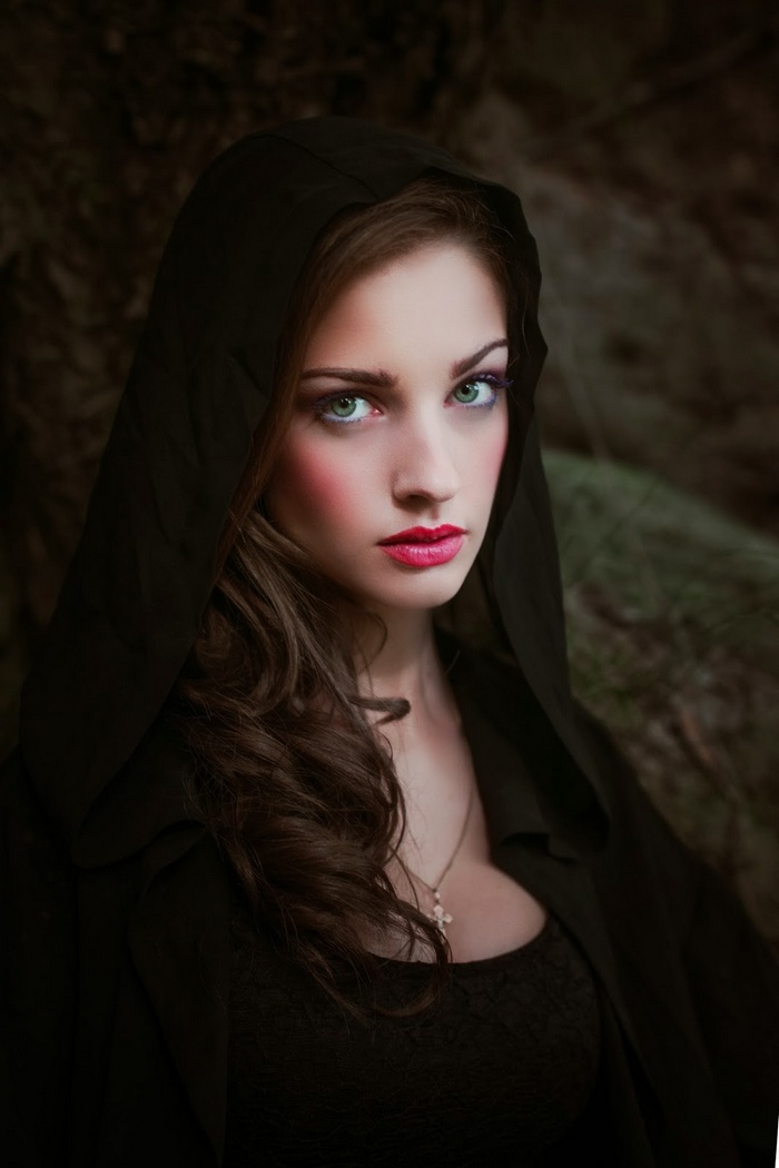 Alla Berger portrait with black hood