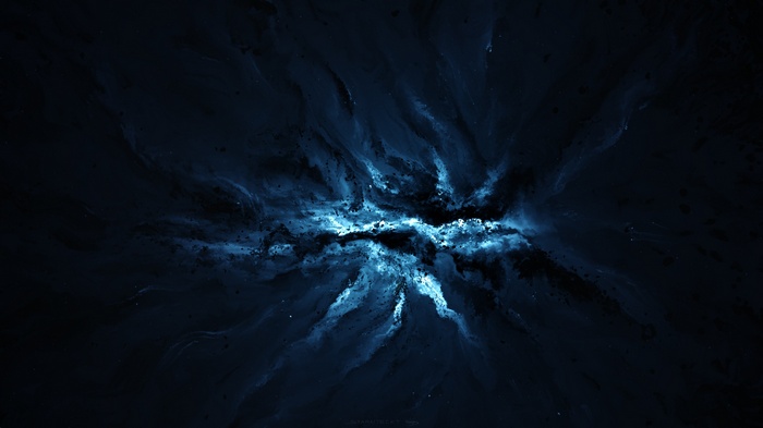 Starkiteckt's Blue Space Art Nebula