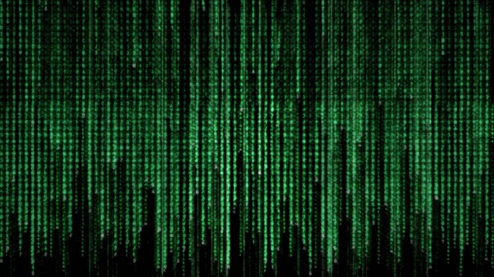The Matrix digital rain code