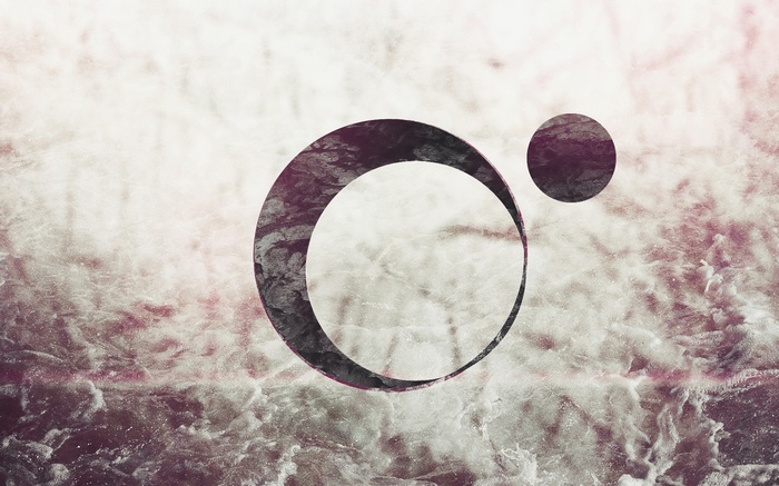 Abstract circles on textured background