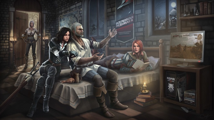 The Witcher 3: Wild Hunt artwork featuring Yennefer