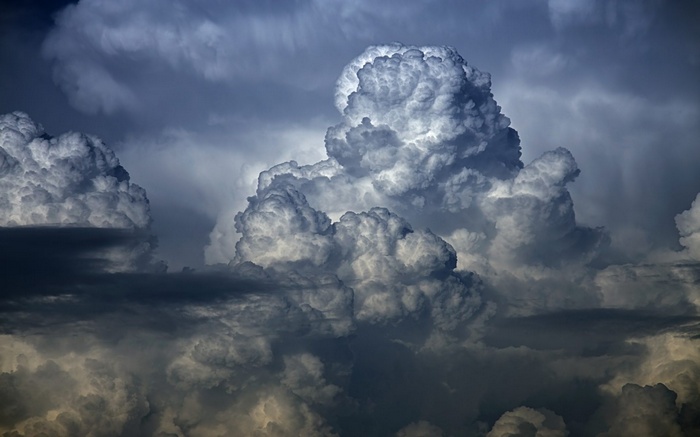 Dramatic storm clouds gathering in the sky
